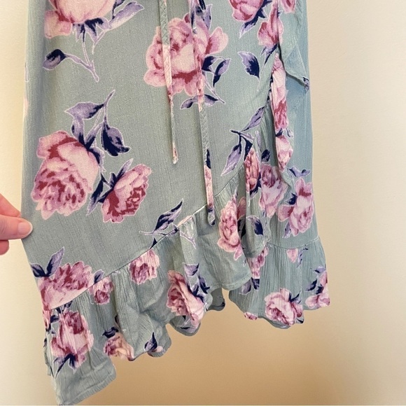 Lulu's Gardenia Floral Print Wrap Dress SIze M - Picture 8 of 16